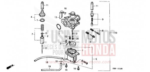 CARBURATEUR PK50P de 1993